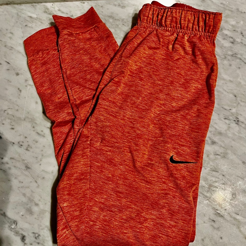 Nike Dri-Fit Joggers size S: orange/peach color